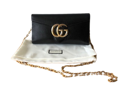 Gucci GG Marmont pung m/kæde - Redeluxury.com