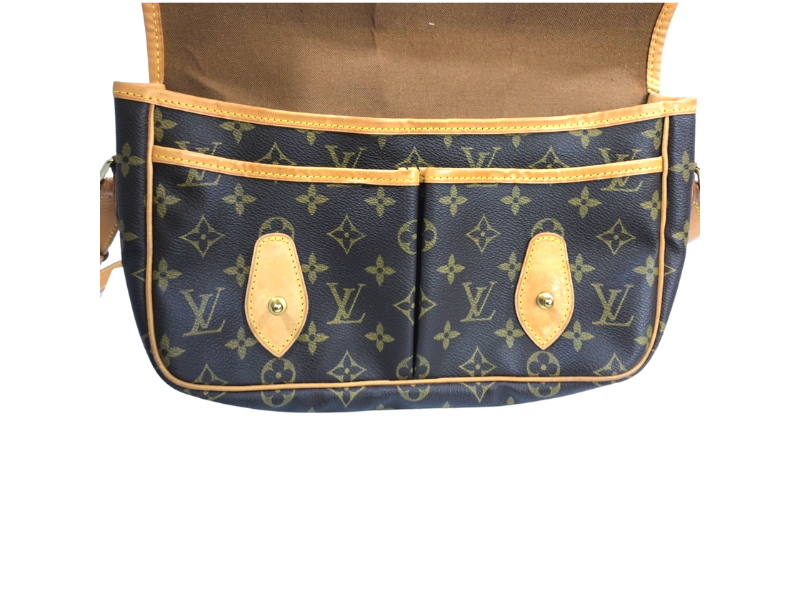 Authentic Louis Vuitton Monogram Gibeciere MM Shoulder Bag M42247